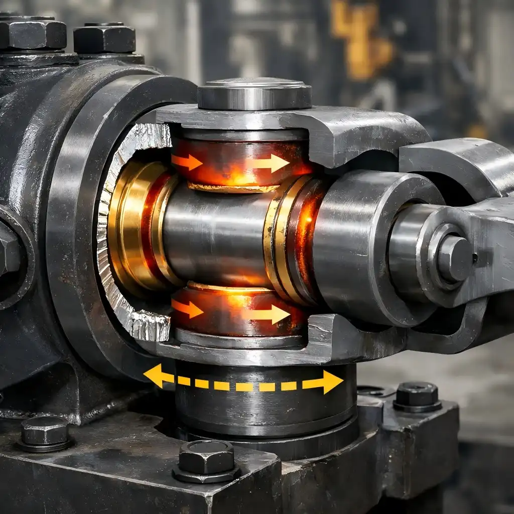 Fatigue effect sliding bearing Fatigue effect sliding bearing